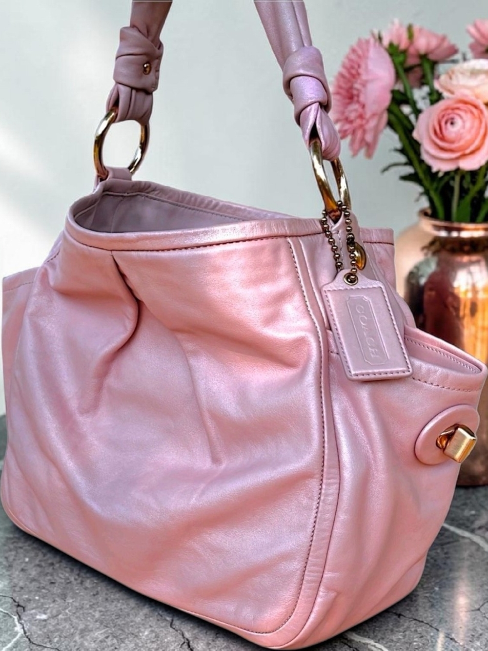 Coach PARK RARE NWOTS 2009 Pink W/Rosegold Hardware - Picture 2 of 12